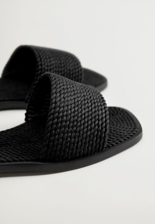 MANGO - Sofia slide - black