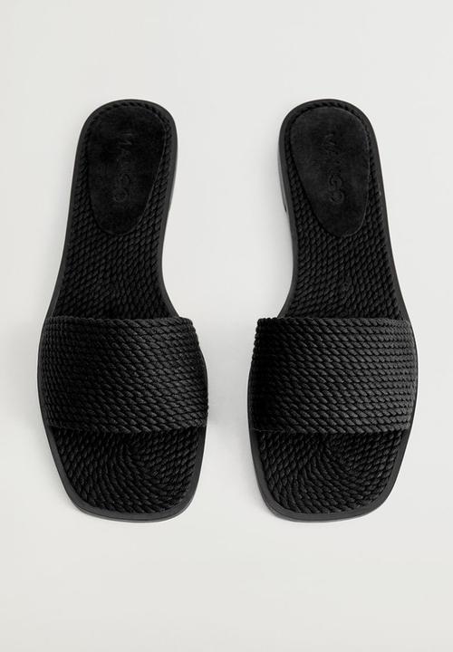 MANGO - Sofia slide - black