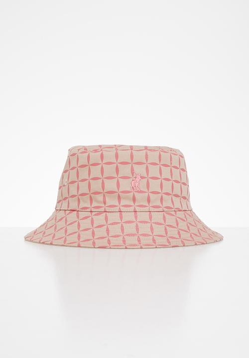 POLO - Block print reversible bucket - pink