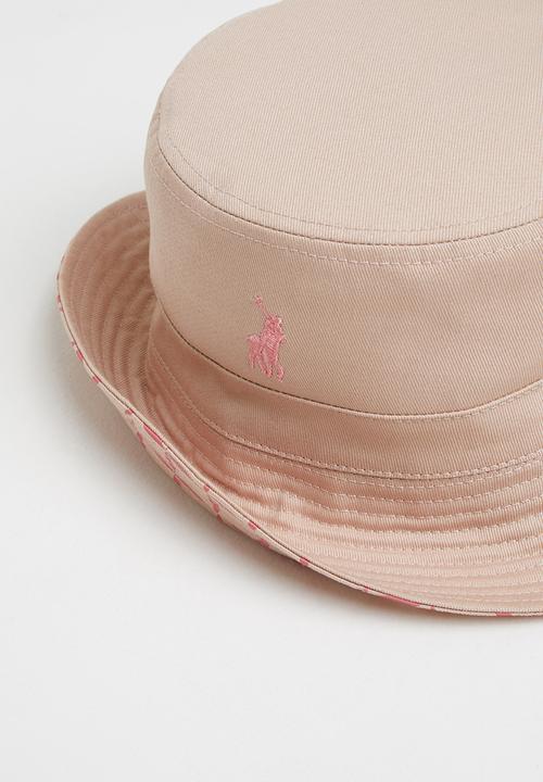 POLO - Block print reversible bucket - pink