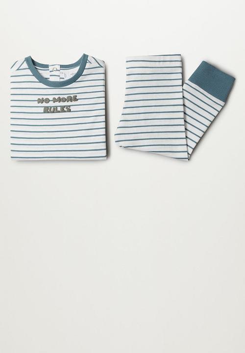 MANGO - Pyjama pack fran - aqua