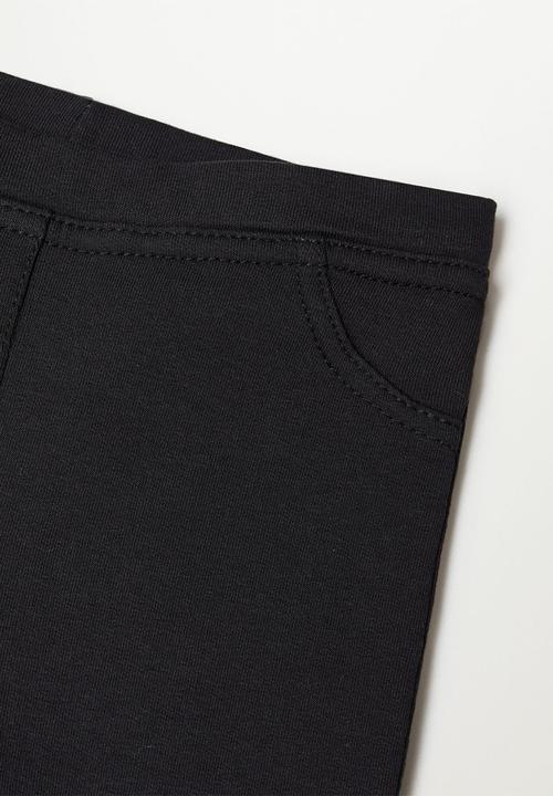 MANGO - Terry leggings - black