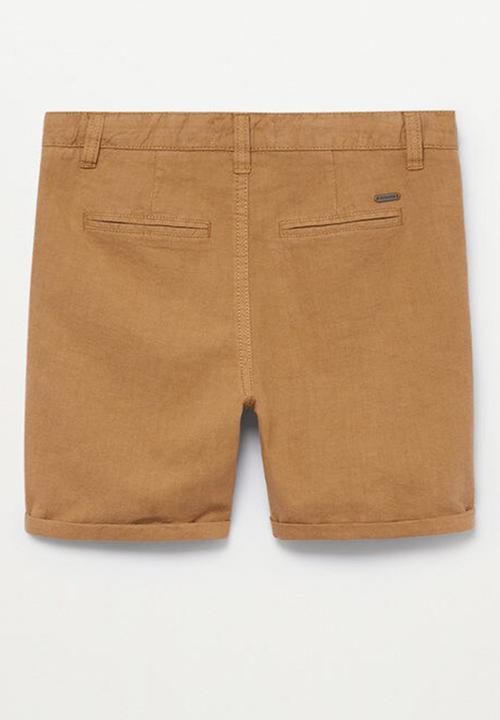 MANGO - Bermuda shorts linus - light pastal brown