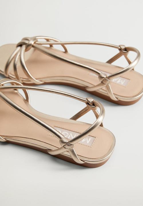 MANGO - Knots sandal - gold