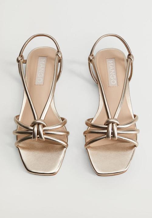MANGO - Knots sandal - gold