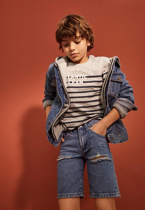 MANGO - Bermuda shorts berni - blue
