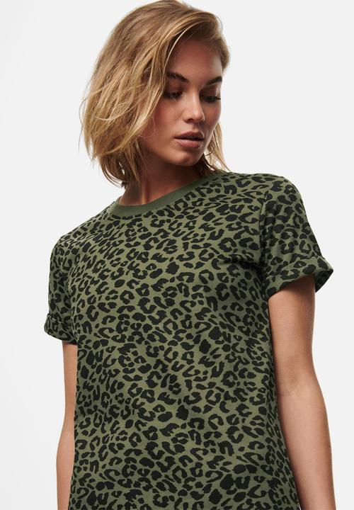 Jacqueline de Yong - Ivy life short sleeve leo dress - kalamata