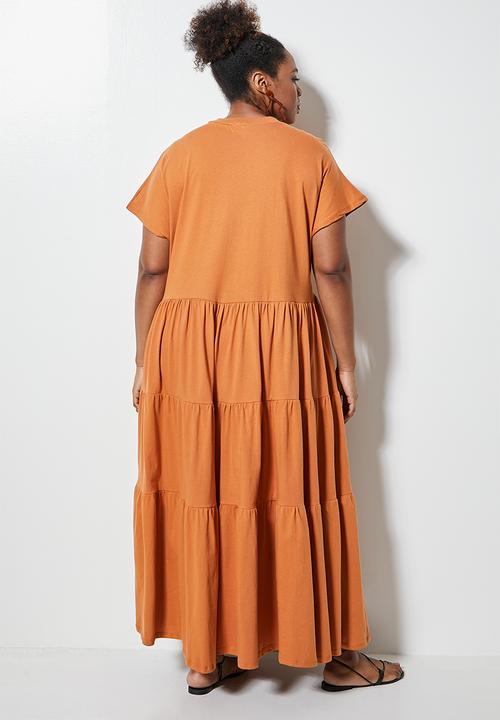 Superbalist - High crew tiered dress - abode