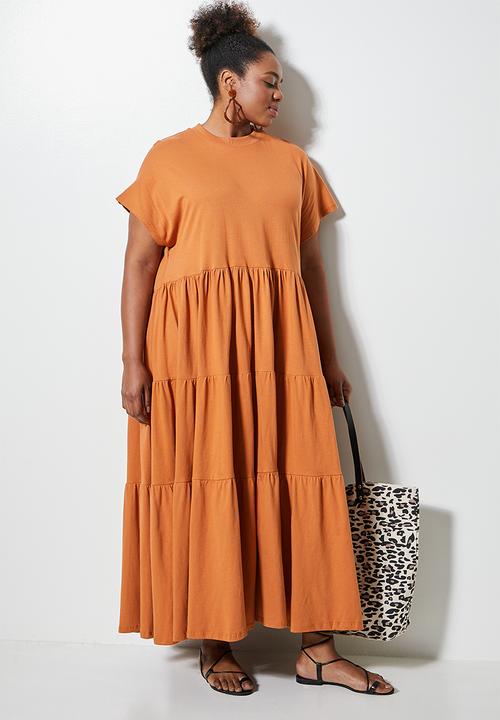 Superbalist - High crew tiered dress - abode
