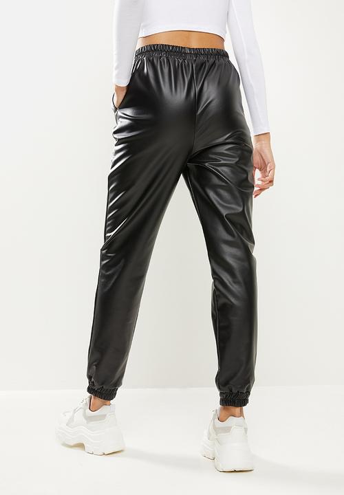 Blake - Pu jogger - black