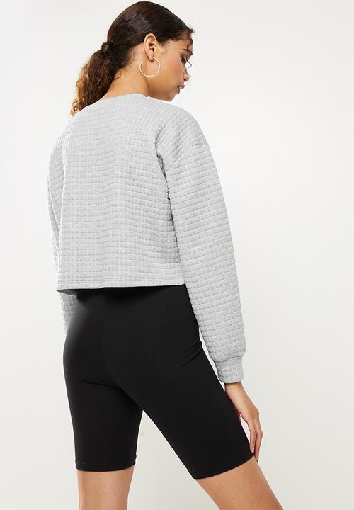 Blake - Textured sweater - grey 