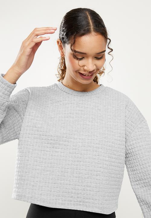 Blake - Textured sweater - grey 