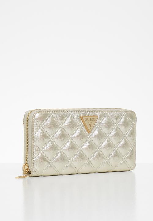 GUESS - Cessily slg large zip around - champagne