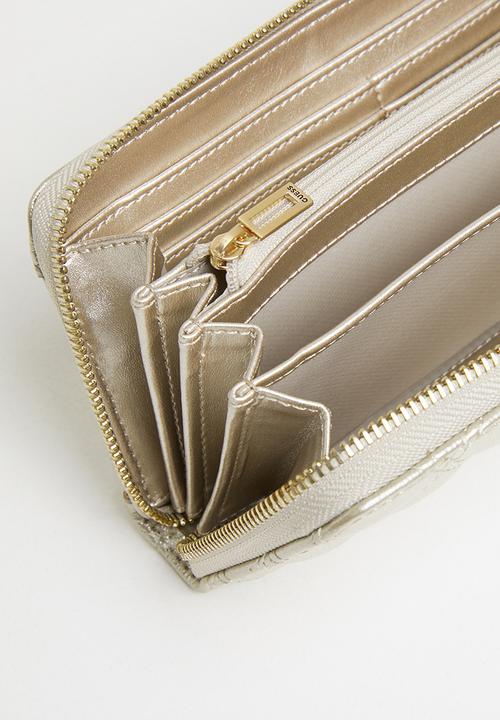 GUESS - Cessily slg large zip around - champagne