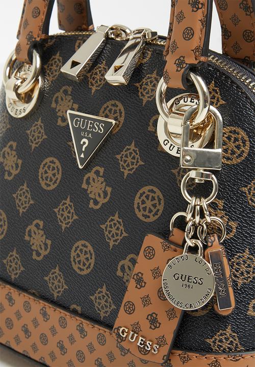 GUESS - Cessily small dome satchel - brown