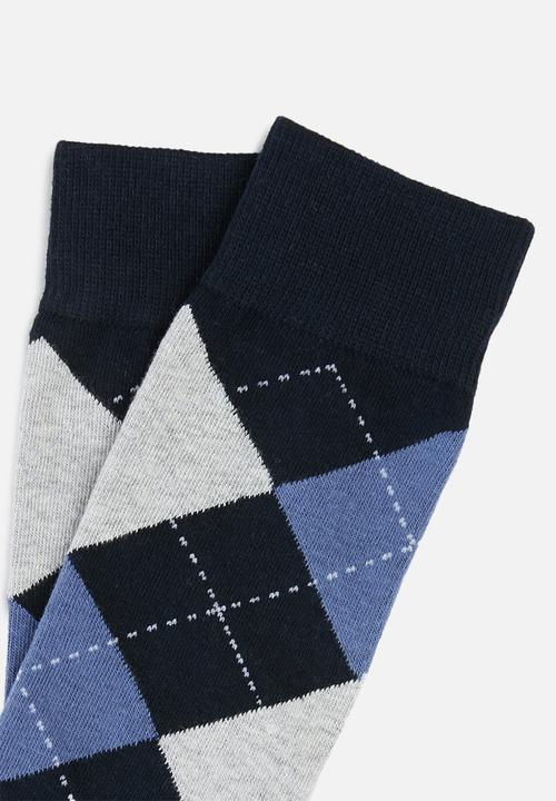 Jonathan D - Branded single pair socks - navy