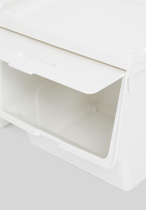 Litem - Set of 2 roomax sliding living box large - white