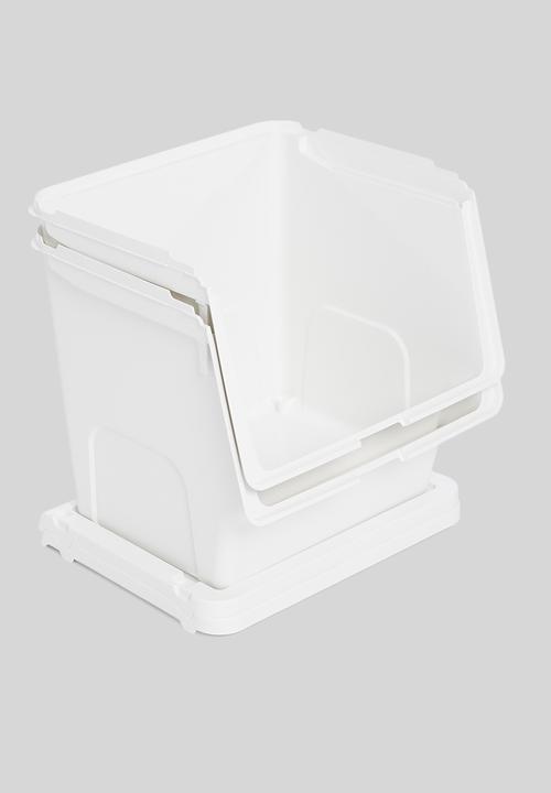 Litem - Set of 2 roomax sliding living box large - white