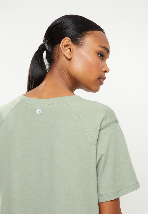 Cotton On - Post sweat organic T-shirt - green haze
