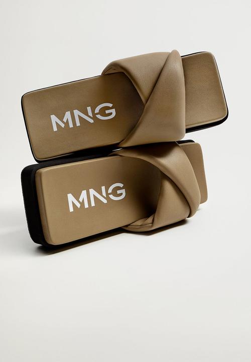 MANGO - Kyoto slide - dark green