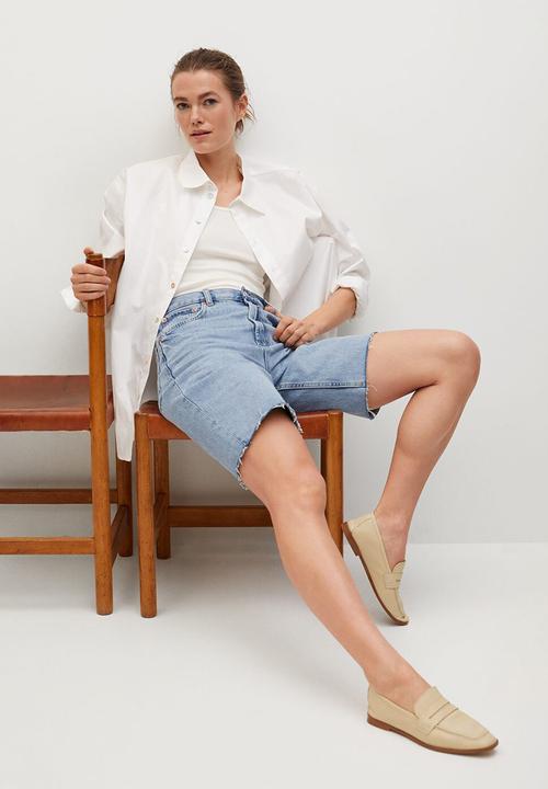 MANGO - Moca 1 leather loafer - natural