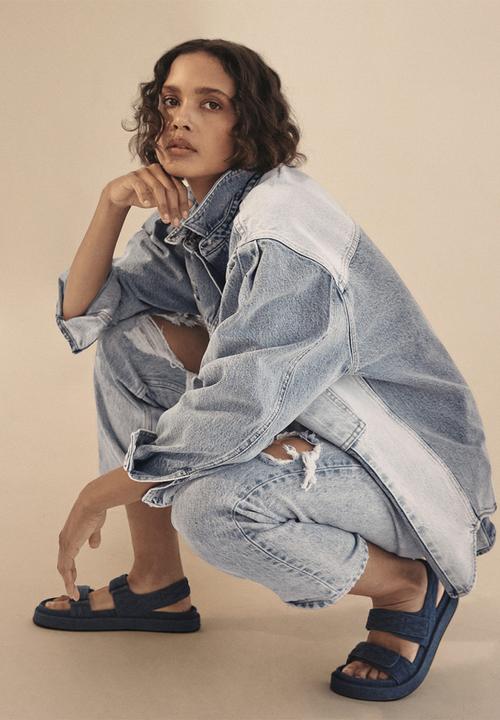 MANGO - Cat 1 sandal - open blue
