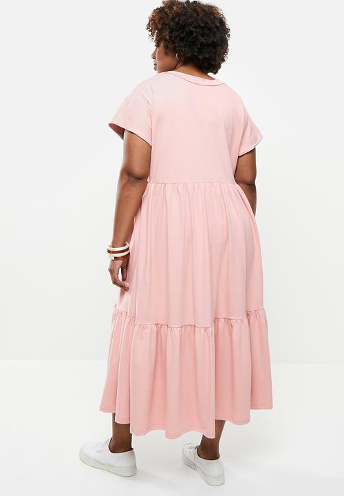 AMANDA LAIRD CHERRY - Plus Nokwe dress - dusty pink