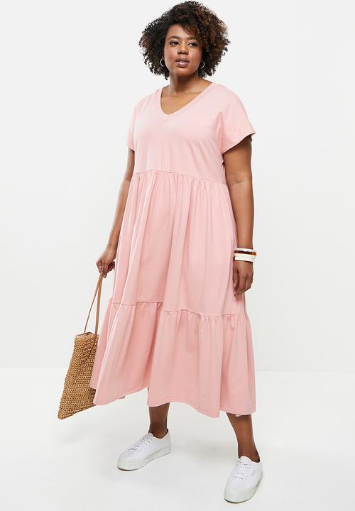 AMANDA LAIRD CHERRY - Plus Nokwe dress - dusty pink
