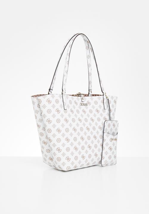 GUESS - Alby toggle tote - white
