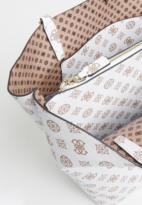 GUESS - Alby toggle tote - white