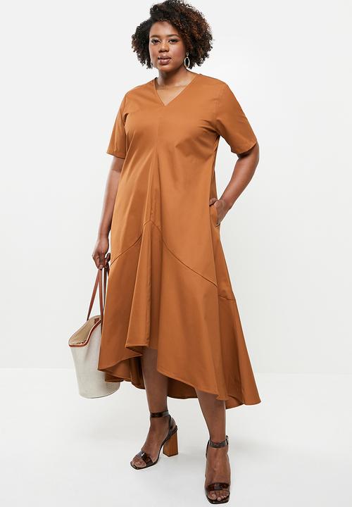 AMANDA LAIRD CHERRY - Plus Amatikulu dress - rust
