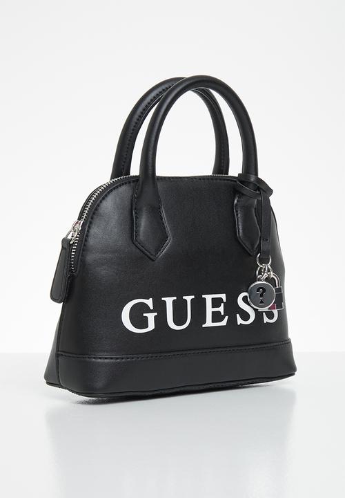 GUESS - Silverman dome satchel - black