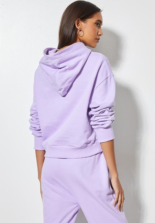 Superbalist - Crop hoodie - dusty purple