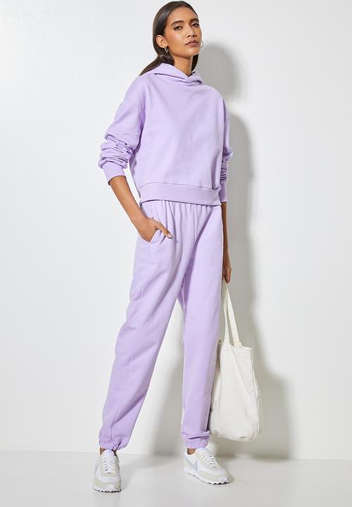 Superbalist - Crop hoodie - dusty purple