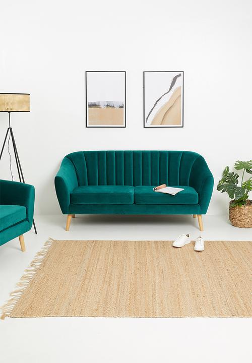 Sixth Floor - Dahlia 3 seater - green