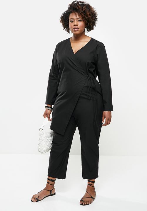 AMANDA LAIRD CHERRY - Plus jordaan jump-suit - black