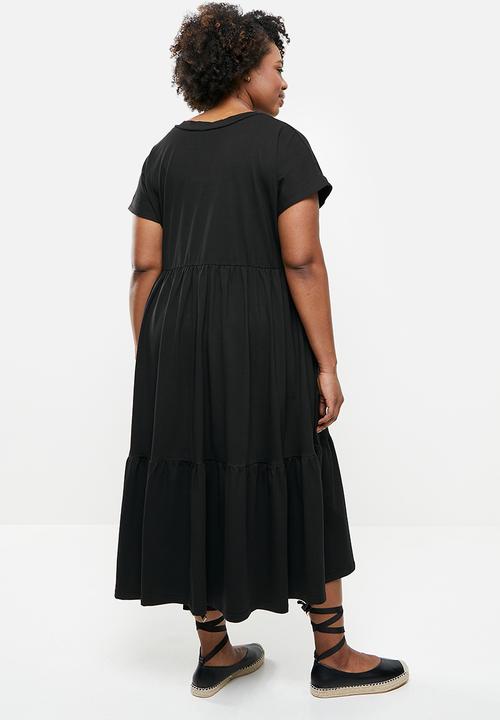AMANDA LAIRD CHERRY - Plus nokwe dress - black