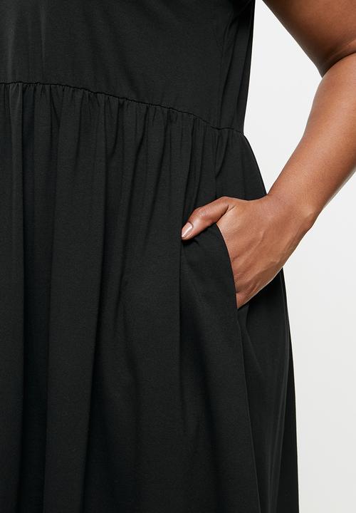 AMANDA LAIRD CHERRY - Plus nokwe dress - black