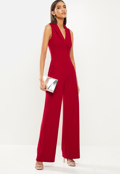 SISSY BOY - Lady jumpsuit - deep red