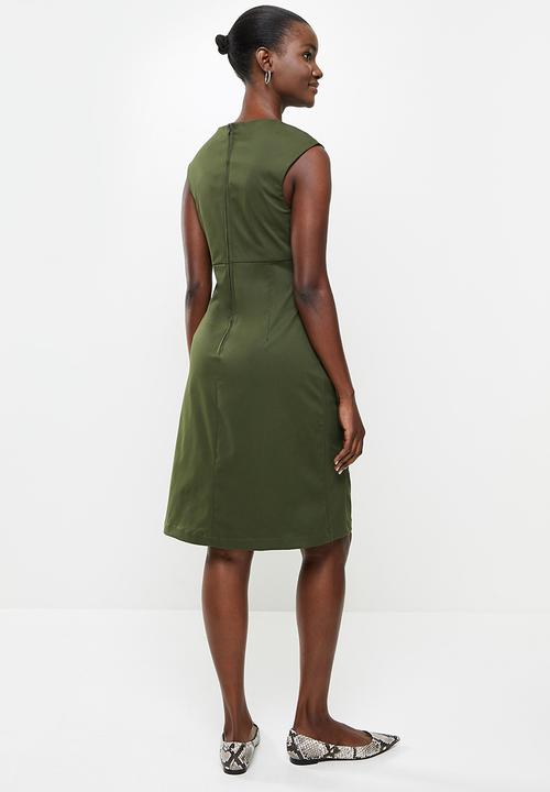 AMANDA LAIRD CHERRY - Mona dress - olive