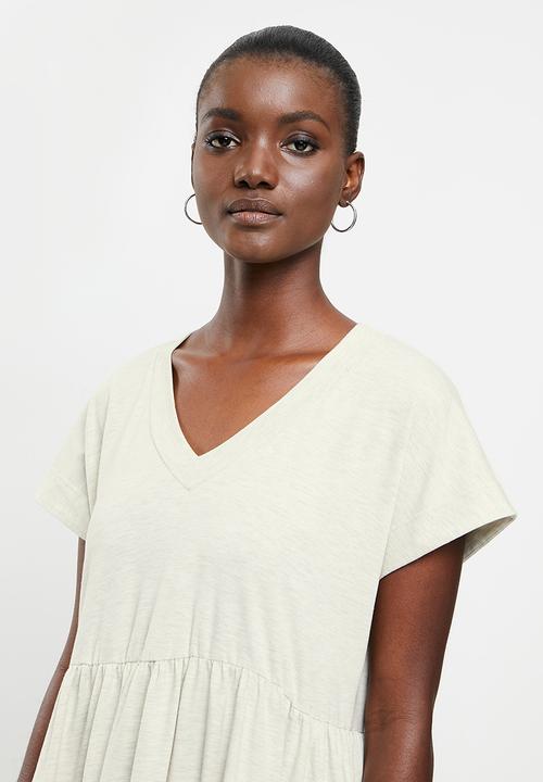 AMANDA LAIRD CHERRY - Nokwe dress - oatmeal