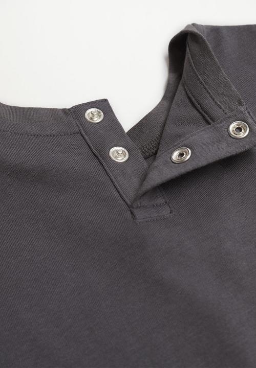 MANGO - T-shirt malibu - charcoal