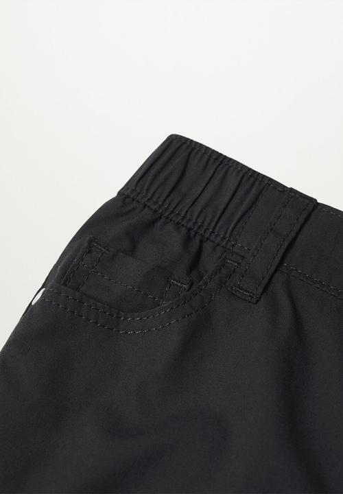 MANGO - Bermuda shorts panda - black