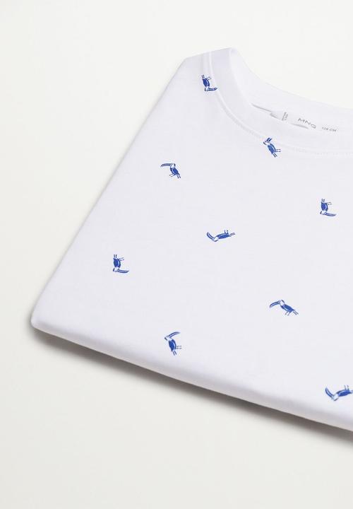 MANGO - T-shirt stamp - white