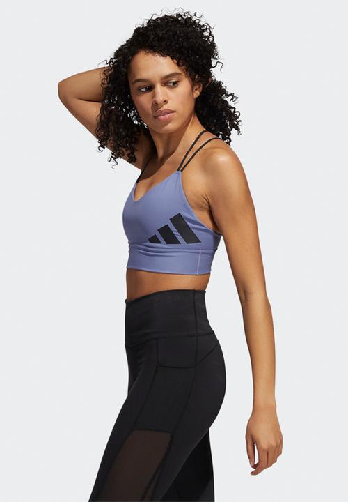 adidas Performance - Am 3bar logo bra - orbit violet & black