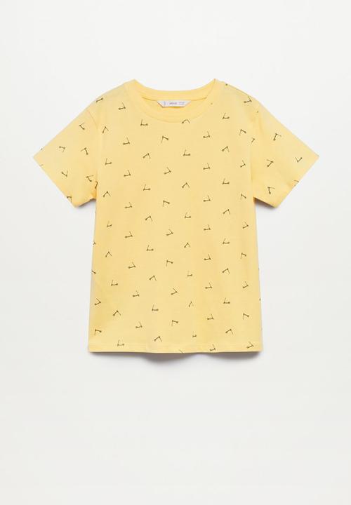 MANGO - T-shirt stamp1 - yellow