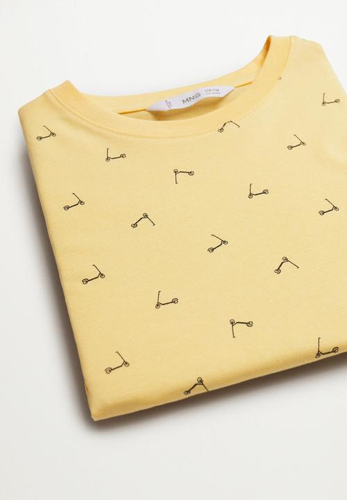 MANGO - T-shirt stamp1 - yellow
