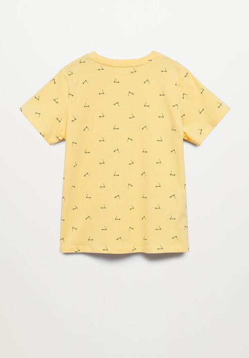MANGO - T-shirt stamp1 - yellow