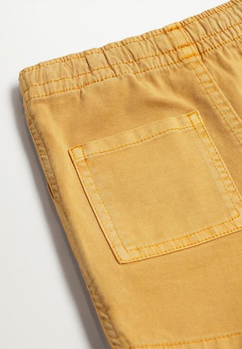 MANGO - Bermuda shorts max - mustard