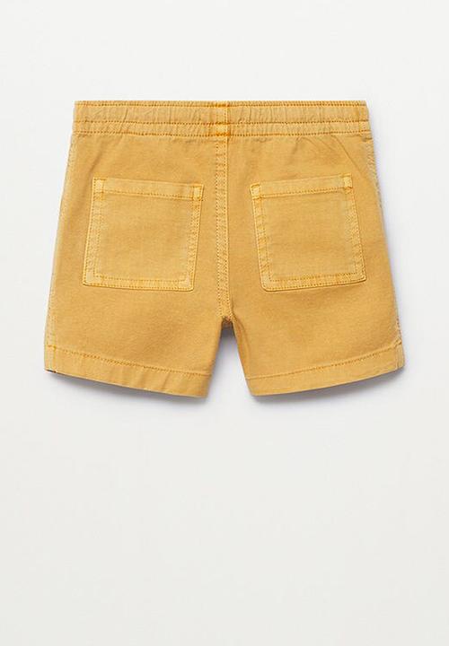 MANGO - Bermuda shorts max - mustard
